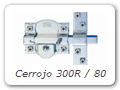 Cerrojo botón + llave niquelado modelo 300-R/80 FAC