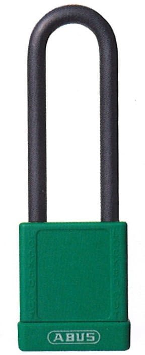 Candados industriales con recubrimiento plástico y arco extralargo ABUS / Caja 6 unidades