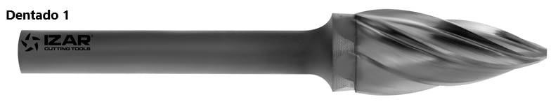 Fresa rotativa forma ojival, en metal duro, IZAR