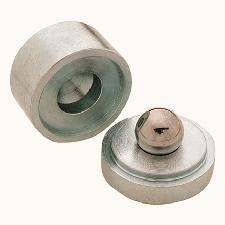 Base inferior con bola de 60 mm para puerta batiente AUMON