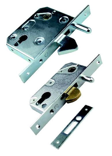 Cerradura para puerta corredera  "pico de loro"  sin cilindro AUMON