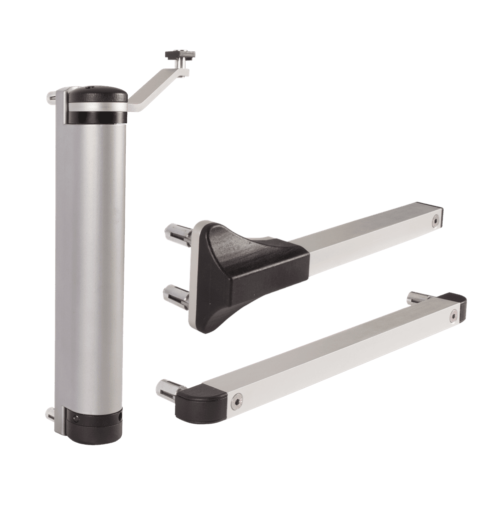 Cierrapuertas hidráulico compacto para puertas batientes exteriores