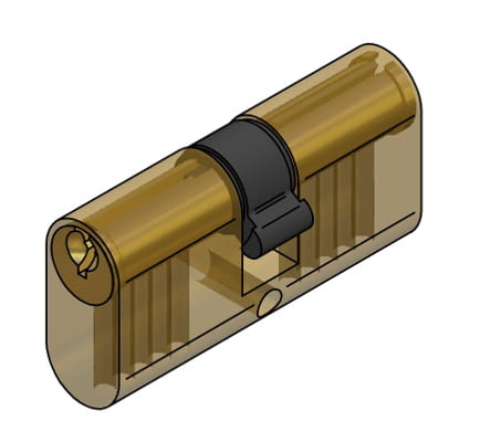 Cilindro serreta perfil ovalado ref. C01 2727N niquelado LINCE