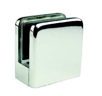 Grapa cuadrada plana para vidrio para barandilla inox AUMON