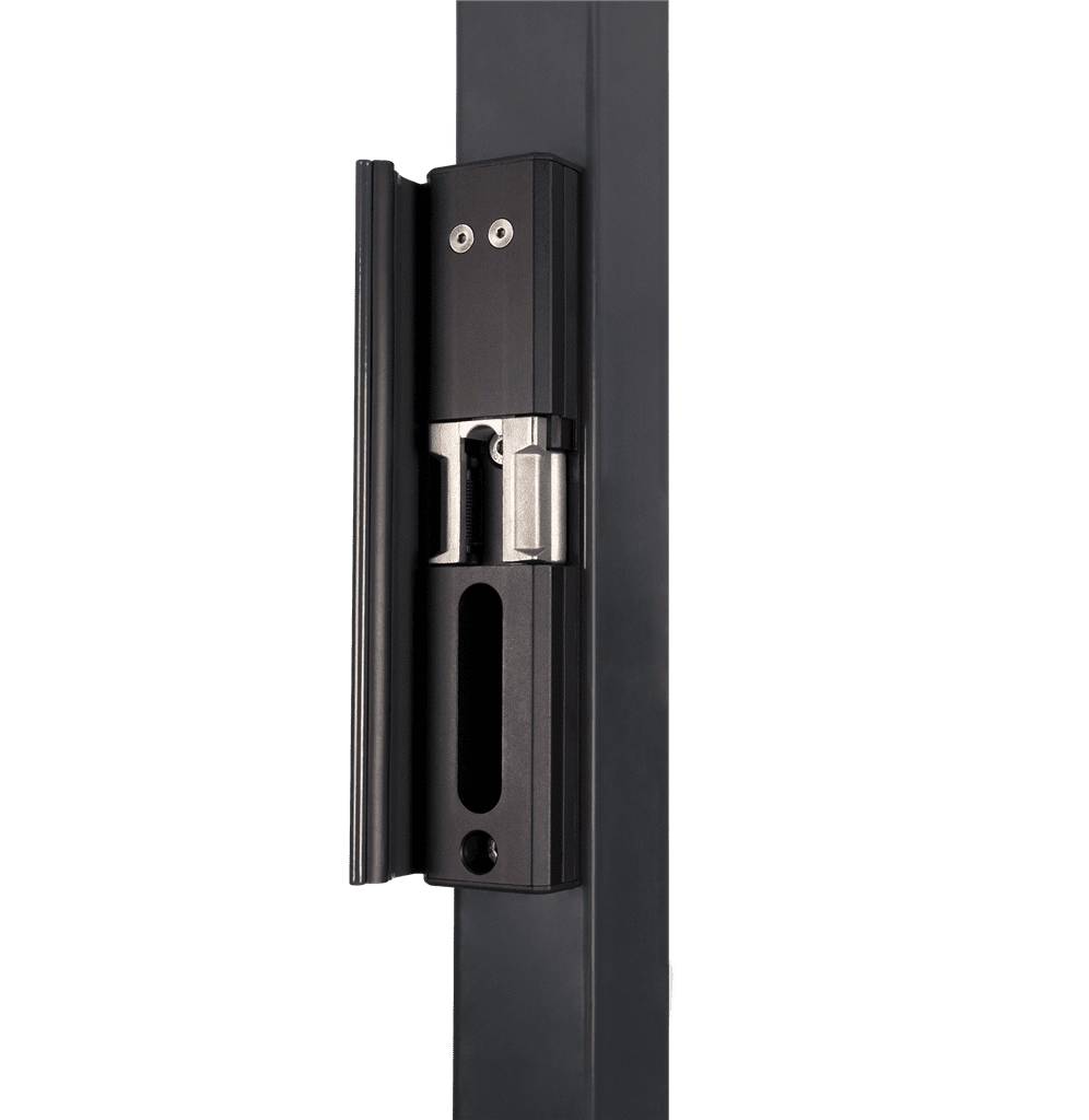 Cerradero eléctrico de sobreponer para puertas batientes LOCINOX