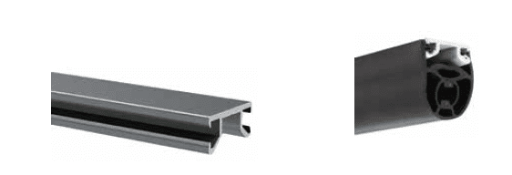 Perfil soporte borde sensible, barra 3 metros en aluminio