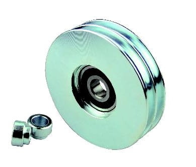 Polea hierro zincado 2 canales p/puerta basculante  AUMON