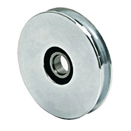 Polea hierro zincado 1 canal p/puerta basculante  AUMON