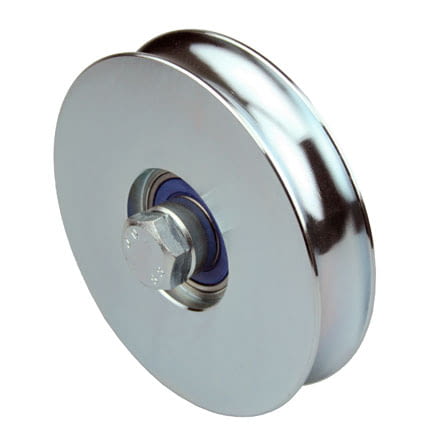 Ruedas en INOX puerta corredera con canal redondo 20 mm AUMON