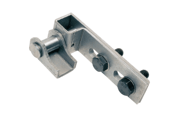 Punto de giro superior con soporte para puerta basculante