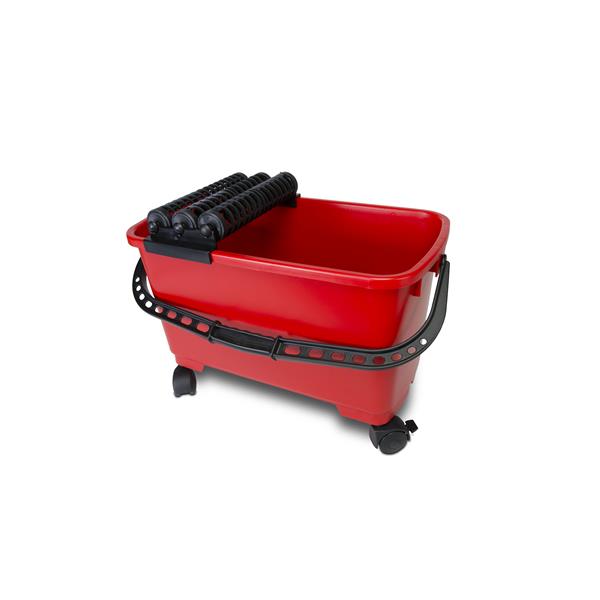 CUBETA RUBICLEAN TRIPLE PRO ROJA 3 RODILLOS **OFERTA**