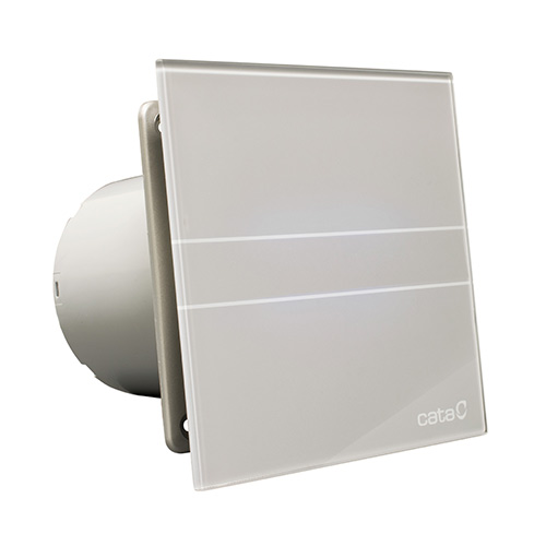 Extractores - CATA Extractor Baño Axial E GLASS E-100 GS Cristal Gris