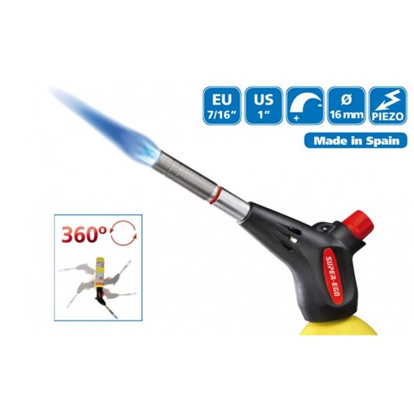 SOPLETE GAS POWER-FIRE COMPACT SUPER-EGO + BOTELLA *OFERTA*