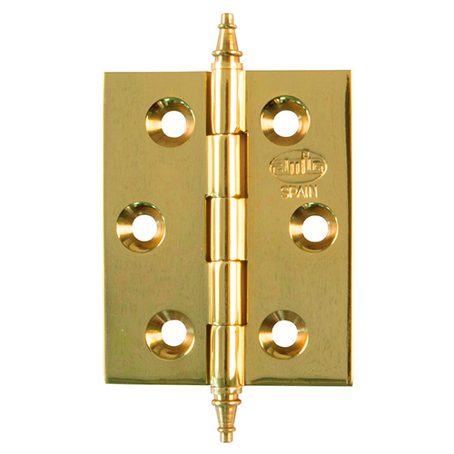 Bisagras de pala - Bisagra Fija 1003 70x50 mm con Remate Latón Pulido