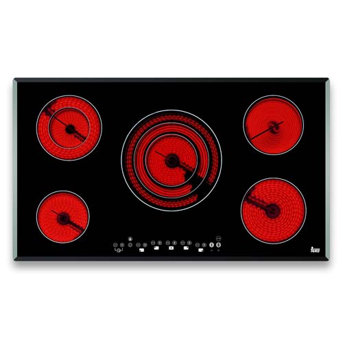 Vitrocerámicas - TEKA Encimera Vitrocerámica TR 951 5 Zonas Negro