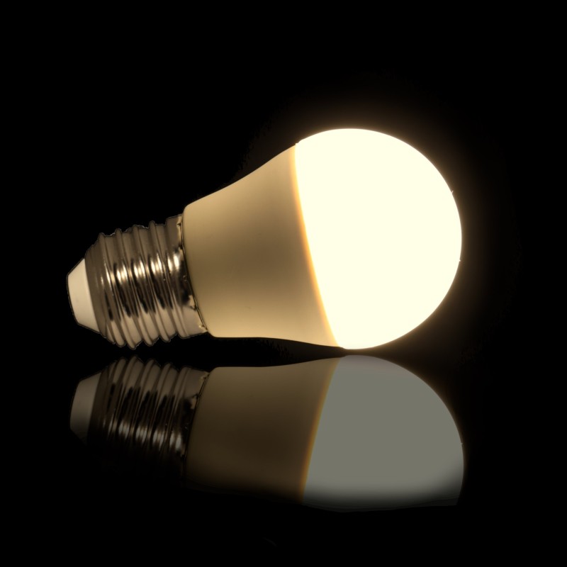 10x Bombilla led mini 7W rosca E27 3000K G45