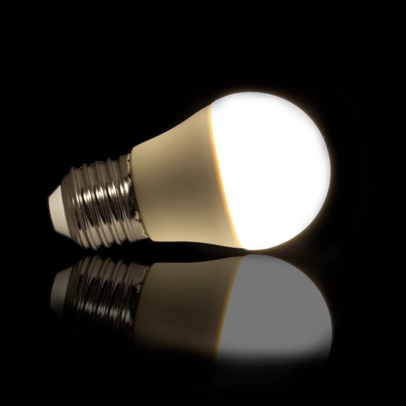 10x Bombilla led mini 7W rosca E27 4200K G45