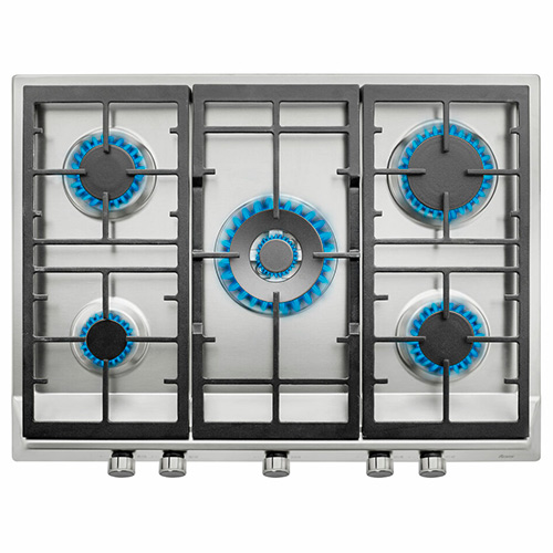 Placas de gas - TEKA Encimera Gas Butano EX 70.1 5G AI AL DR CI 5 Fuegos Inox