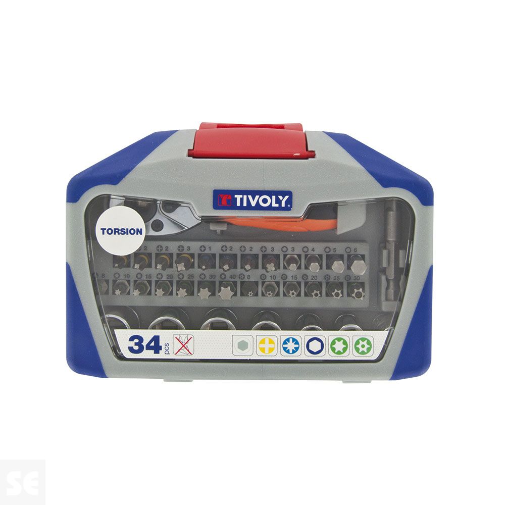 Juego 34 Puntas Más Vasos 1/4  Tivoly 1152157 2008