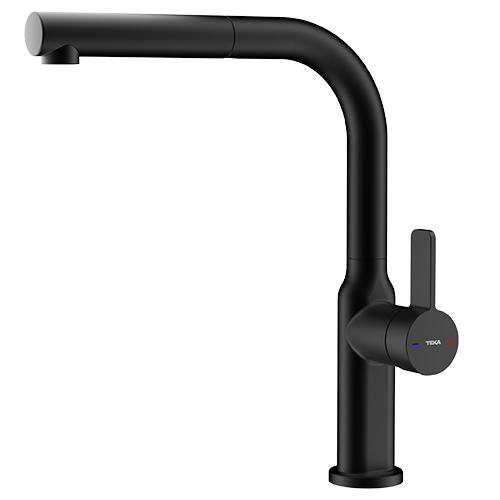 TEKA Grifo Cocina Caño Alto OVAL 938 Extraíble Negro