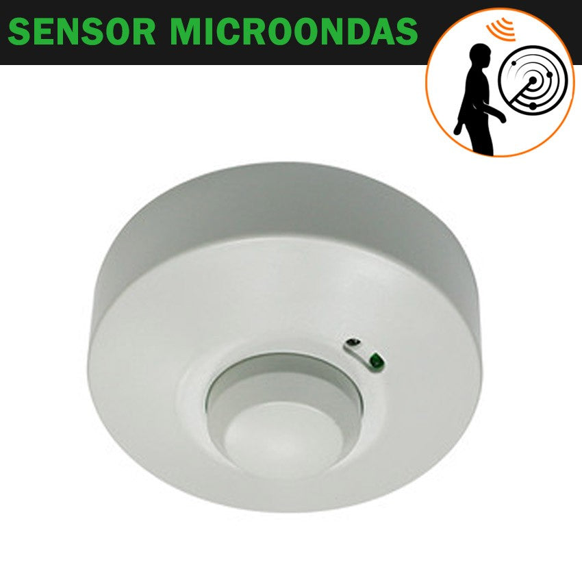 Detector de Movimiento Microondas Techo Superficie