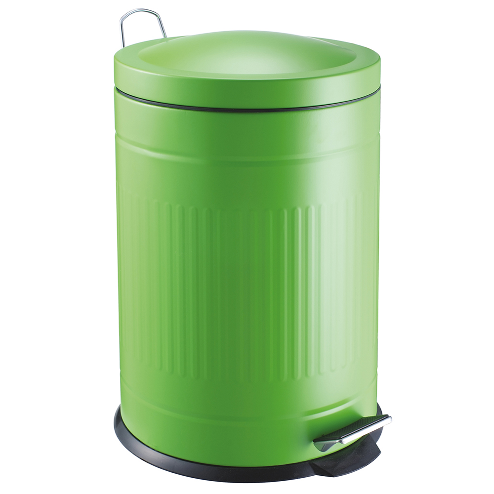 Cubo Metal "Step" Verde 20 l (Cubeta Extraíble)