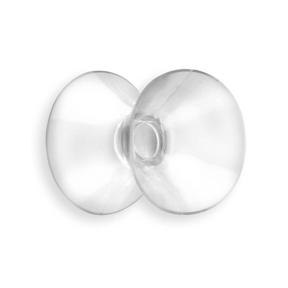 Ventosa Doble Ø 31 mm Transparente