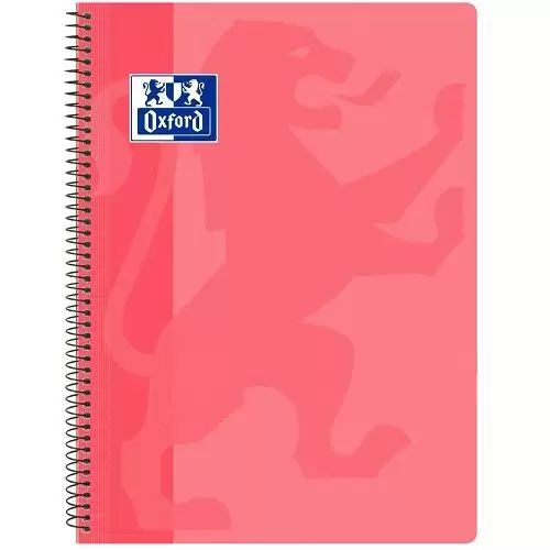 Cuaderno Oxford Classic F Cuadricula 4x4 - 80 Hojas  Rosa Claro