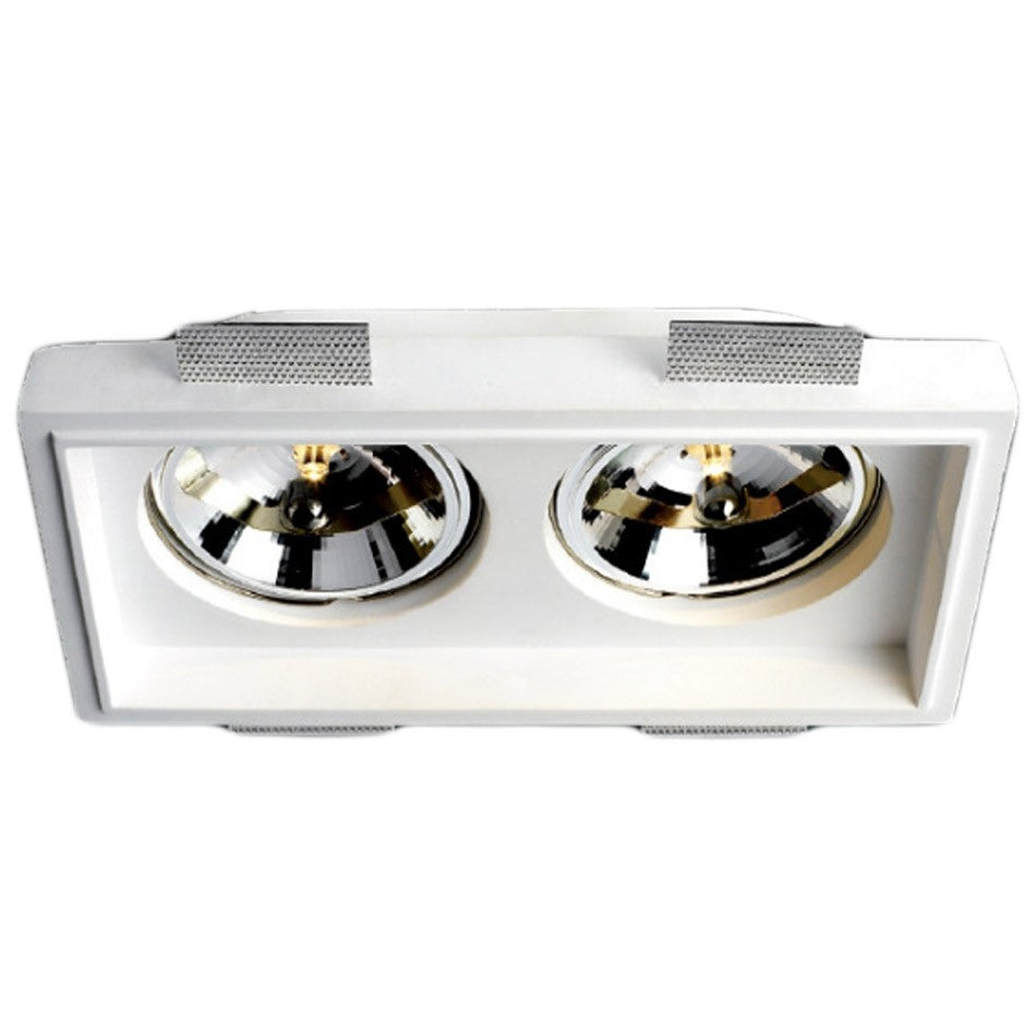 Empotrable Kardan Escayola Techo 2 Luces QR111