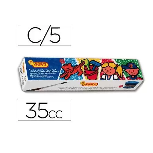 Tempera Jovi 5 Unidades 35 Ml  Multicolor
