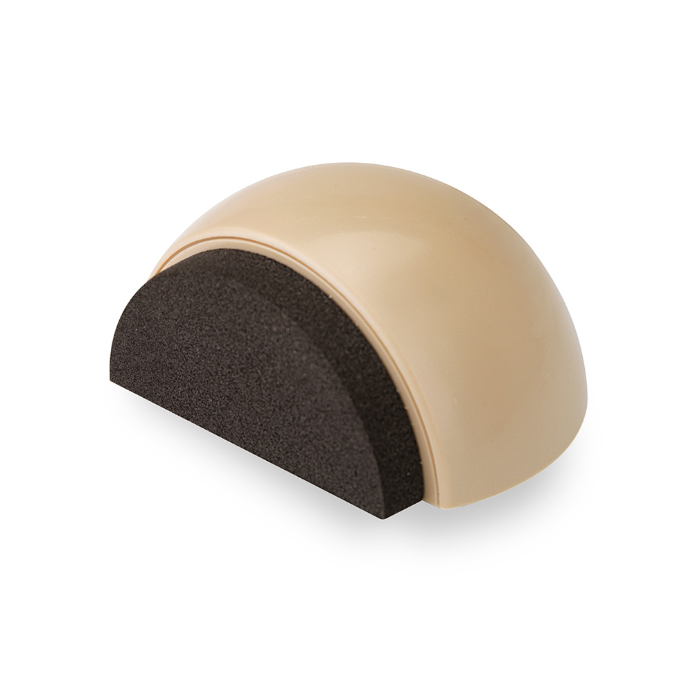 Tope adhesivo semiesférico . beige