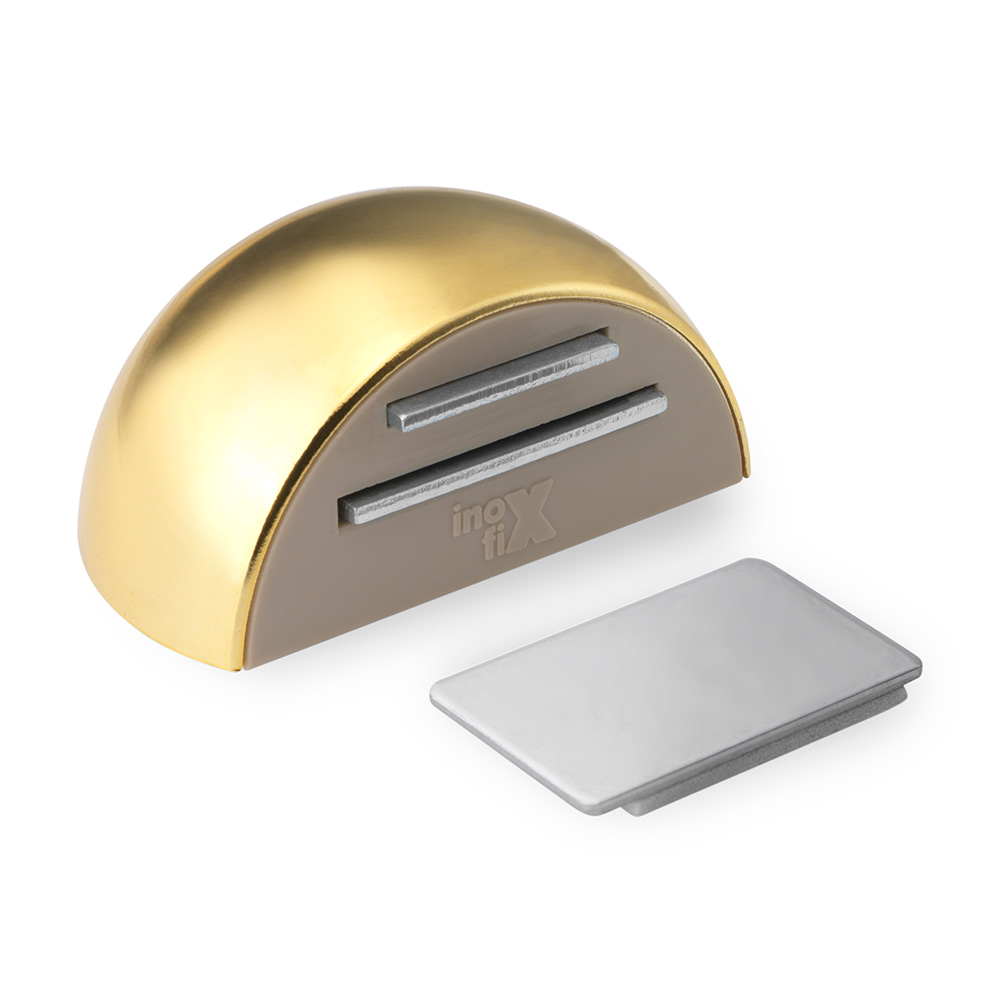 Retenedor adhesivo magnético . dorado