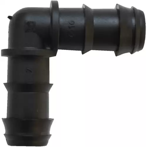 Codo Goteo 16 Mm (50 Uds)  Negro