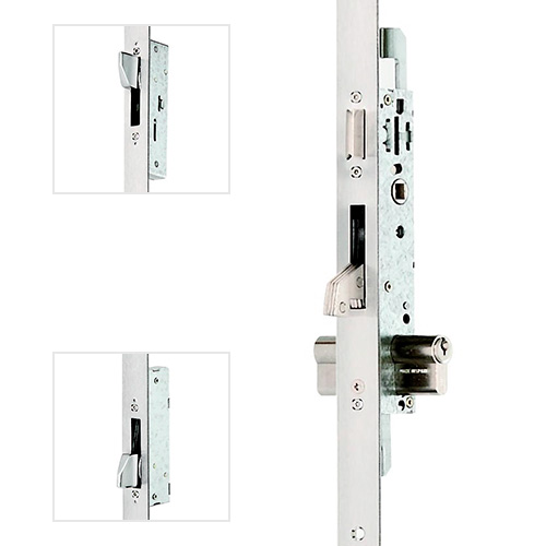 Cerraduras puerta metálica - Cerradura Metálica 2230PE 3 Puntos E30 mm Gancho y Frente Plano