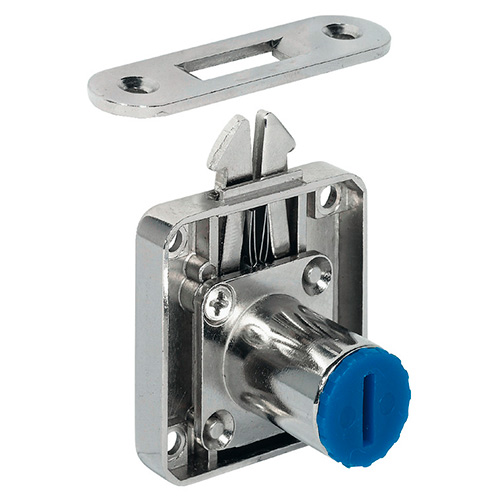 Cerraduras y cierres armario - Cerradura Sobreponer SYMO Puerta corredera E24,5 mm Níquel