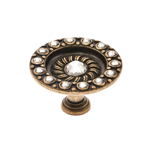 Pomos mueble - Pomo Cristales Swarovski P2359C45 AU 45 mm Antiguo