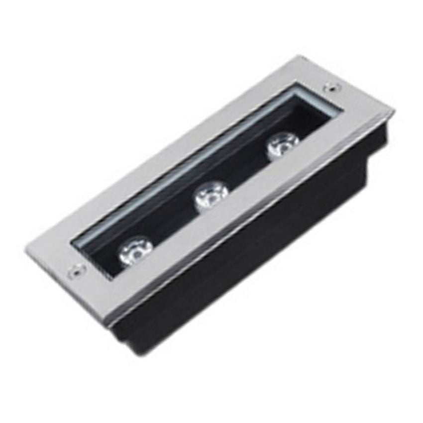 Empotrable Suelo LED 3W Rectangular