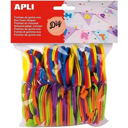 Bolsa Formas EVA Numeros 120 Uds  Multicolor