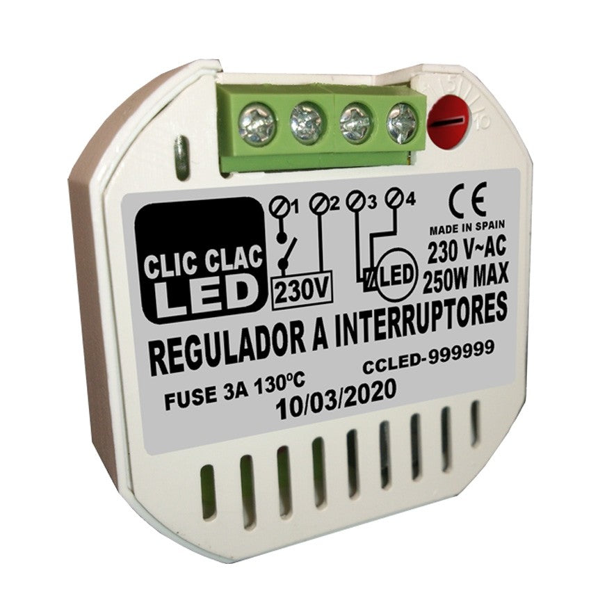 Regulador CLIC CLAC LED por Interruptor Regulables