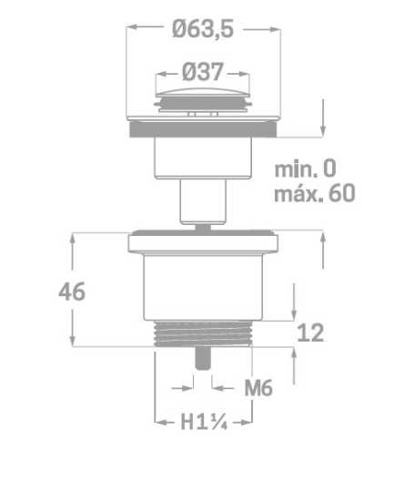 Valvula CLIC CLAC, Marca KALLA