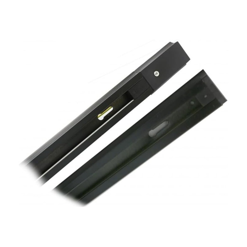 2x Carril monofásico para focos LED negro 2 Metros