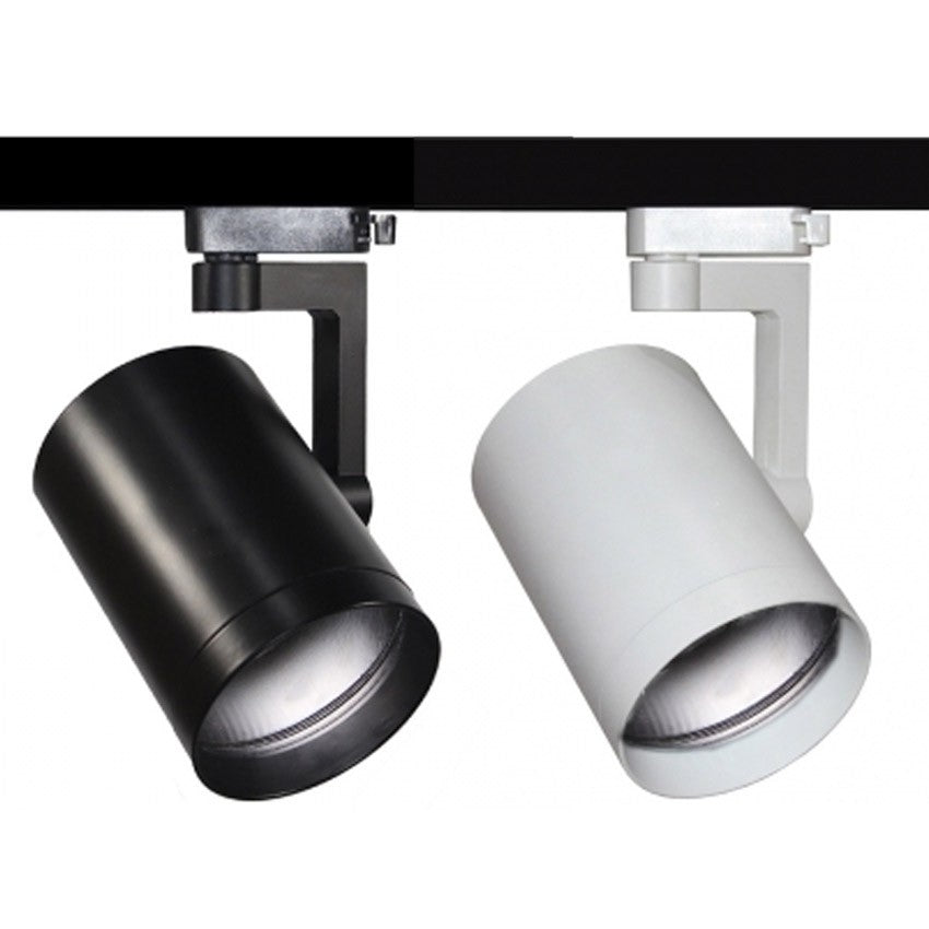 Foco Carril PAR30 E27 Tube Blanco / Negro