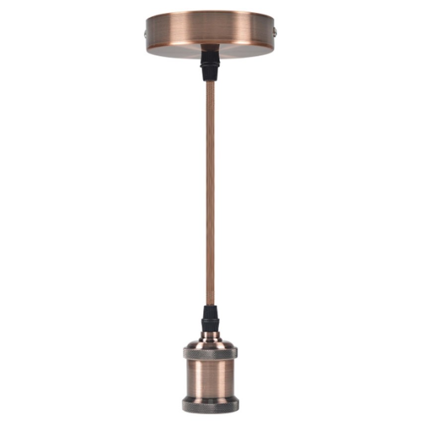 Colgante Cable E27 Bronce con Base Vintage