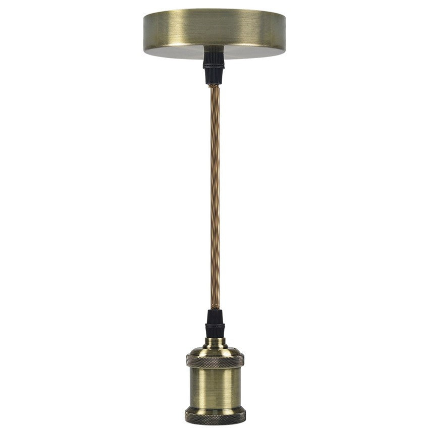 Colgante Cable E27 Oro Nuevo con Base Vintage