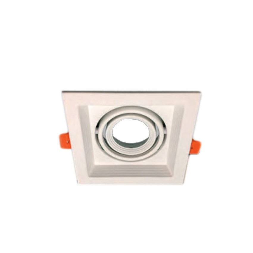 Cardan Empotrable Blanco 1 Luz GU10 130x130mm