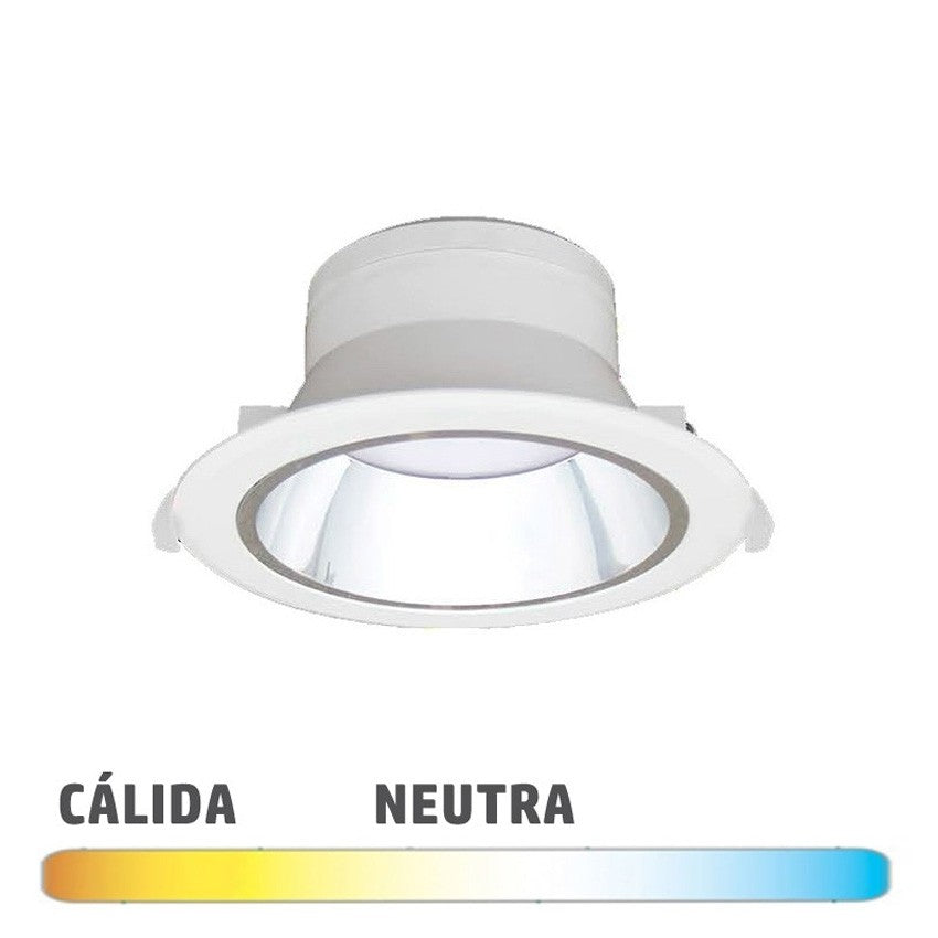 Downlight LED 15W 150mm Diam Baja Luminancia