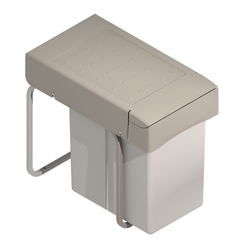 Cubos de basura - Cubo Basura Ecológico Rectangular 21L Beige