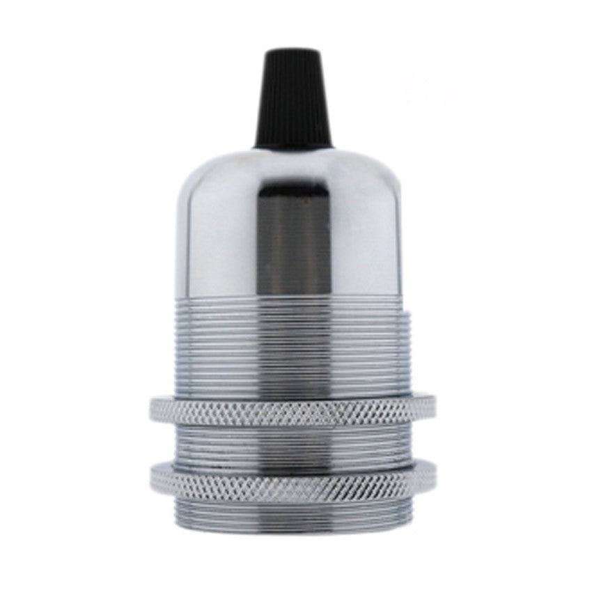 Portalámparas E27 Vintage Metal Cromado