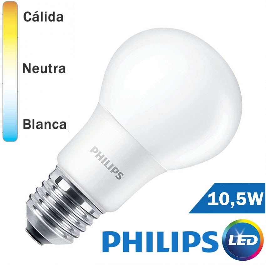 BOMBILLA LED E27 PHILIPS 10,5W ESTANDAR