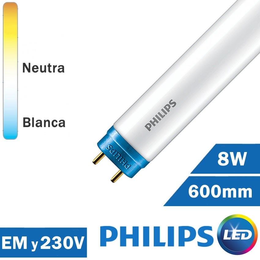 Tubo LED Philips 8W 600mm T8 COREPRO